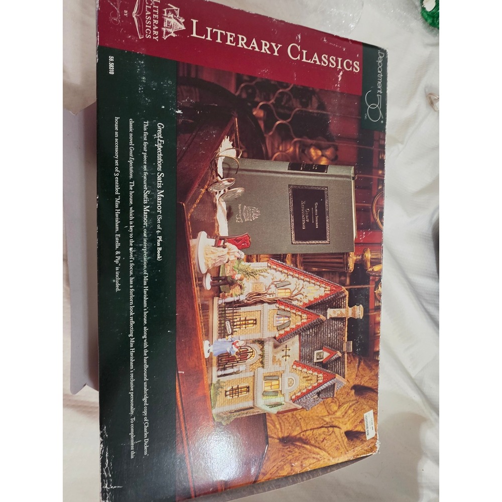 Dept 56 Literary Classics Great Expectations Satis Manor Set 56.58310 Book House